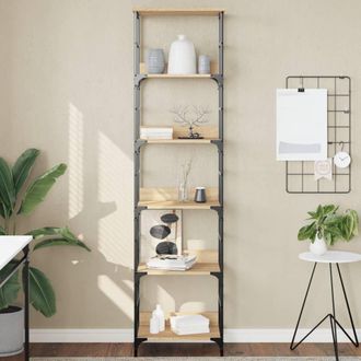 vidaXL Vidaxl - Estanter&iacute;a De Madera Ingenier&iacute;a Roble Sonoma 50x33x188,5 Cm