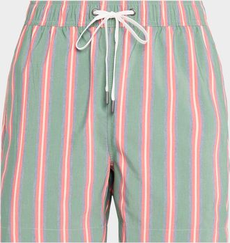Onia Charles Striped 5 & apos; Swim Trunks