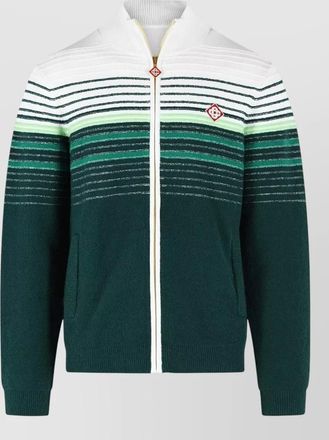 Casablanca cotton-blend zip lightweight jacket