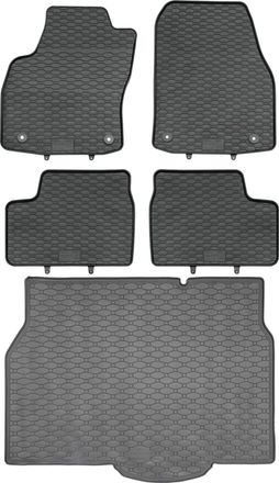 OEM Juego De Alfombrillas De Goma Para Coche Y Maletero Para Opel Astra Iii H Hatchback (2004-12.2014)