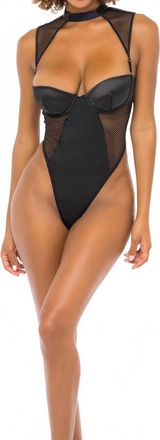 Oh là là Chéri Josephine Satin Teddy In Black