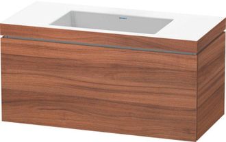 Duravit Lavamanos Duravit L-cube Con Base Mural, 100x48 Cm, 1 Caj&oacute;n, Sin