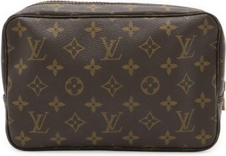 Louis Vuitton Monogram Brown Monogram Clutch Bag Pouch (Pre-Owned)