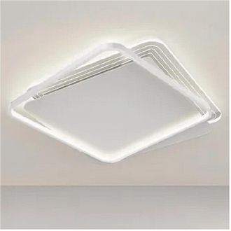 Trade Shop Trade Shop - Copy Of Plafoniera Led 30 W Quadrata Oro Moderno Lampadario Soffitto Luce Naturale 71033