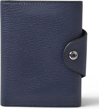 Herm&egrave;s Blue Nuit Chevre Leather Coin Purse/Coin Case (Pre-Owned)