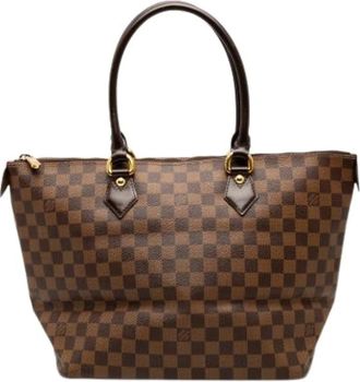 Louis Vuitton Pre-owned Tote Bags, female, Brown, Size: ONE SIZE Pre-owned Saleya MM