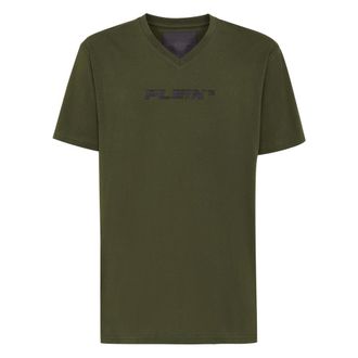 Philipp Plein Heren, Tops, Groen, Maat: 2XL Katoen