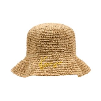 Kenzo Bucket Hat in Raffia - female - Kenzo - Accessories - Beige - ONE SIZE - Accessories
