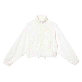 Lacoste Korte jas dames/dames met volledige rits (Wit)