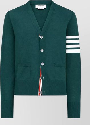 Thom Browne fine-knit v-neck cardigan