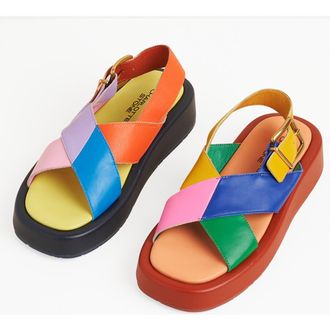 Charlotte Stone Anto Slingback Flatform Sandal in Solimar at Nordstrom, Size 13