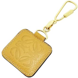 Loewe Pre-owned Accessories, female, Yellow, Size: ONE SIZE Pre-owned Canvas Key-holder