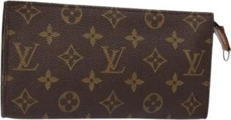 Louis Vuitton Pre-owned Canvas pouches - Dames - Vintage Clutch - Bruin - ONE Size - Vintage