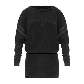 Misbhv Short Dresses, female, Gray, Size: XS Printed Dress