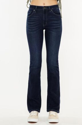 Kancan Marla High Rise Skinny Bootcut Jeans in Dark Wash at Nordstrom, Size 26