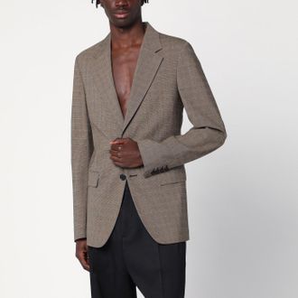 Maison Margiela Single-breasted jacket brown in wool blend