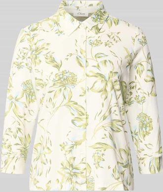 s.Oliver Red Label Relaxed Fit Hemdbluse aus Baumwoll-Mix in Weiss, Gr&ouml;&szlig;e 34