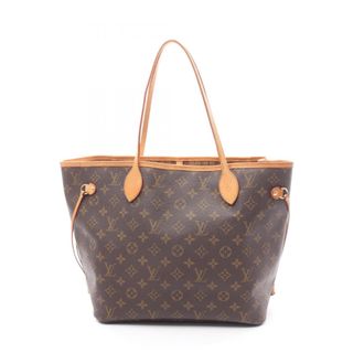 Louis Vuitton Brown Coated Canvas Leather Tote Bag (Pre-Owned)