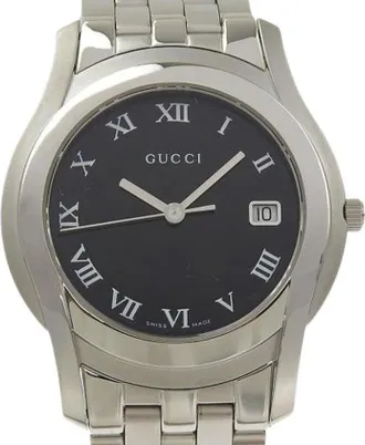 Gucci Pre-owned Watches, male, Black, Size: ONE SIZE Pre-owned G-Class Stainless Steel Watch