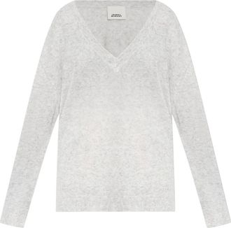 Isabel Marant Larana Swather - Dames - V-hals truien - Grijs - M - Truien & Vesten