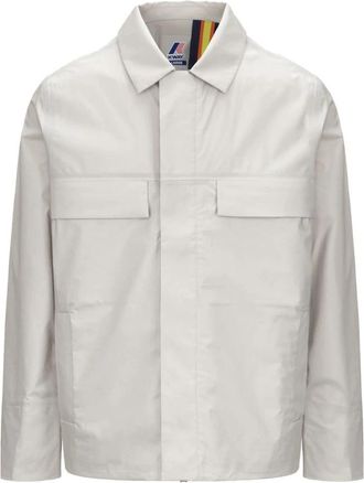 K-Way Orion 3L Poplin Jacket - Heren - Zomerjassen - Beige - XL - Katoen - Jassen