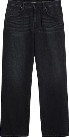 Balmain Loose Fit Jeans in 0Pc Washed Black at Nordstrom, Size 32