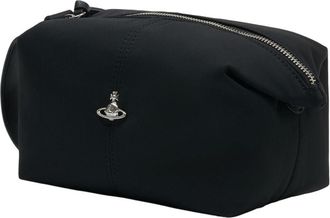 Vivienne Westwood Womens Synthetic Toiletry Pouch Black Wallet