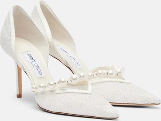 Jimmy Choo London Bridal Aurelie glitter pumps