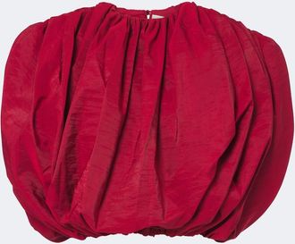 Magda Butrym Silk-blend taffeta crop top
