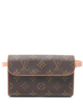 Louis Vuitton 2000s Florentine monogram clutch bag - Brown