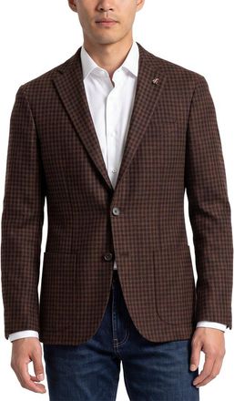Corneliani Cc Collection Houndstooth Wool-Blend Blazer
