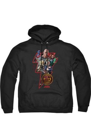 Gildan Black Adam Black Adam Character Bolt Adult Pull Over Hoodie / Hooded Sweatshirt