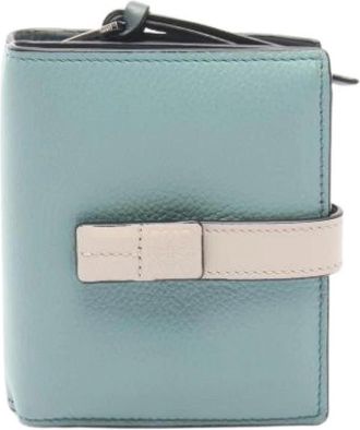 Loewe Pre-owned Wallets, female, Blue, Size: ONE SIZE Pre-owned Wallet (bi-fold)