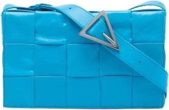 Bottega Veneta Pre-owned Cassette Schoudertas - Dames - Vintage Schoudertas - Blauw - ONE Size - Leer - Vintage