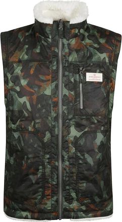 Amundsen & Scott Harvester Reverso Waxed Vest - Heren - Bodywarmers - Veelkleurig - M - Katoen - Jassen