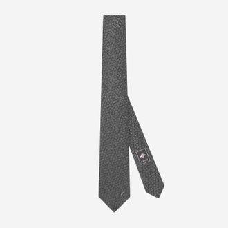Gucci jacquard zijden stropdas