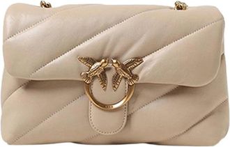 Pinko Love Puff Classic - Dames - Schoudertassen - Beige - ONE Size - Tassen