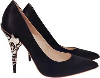 RALPH & RUSSO Black Eden Heel Pumps Size 36