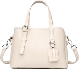 Generic Compatible For Womens Shoulder Bag Simple ladies handbag Satchel bag female Commuter Shopping Daily(Beige)