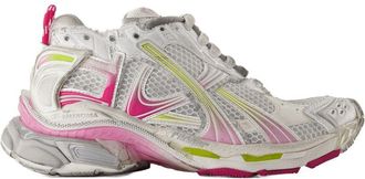 Balenciaga Womens Runner Sneaker White Synthetic