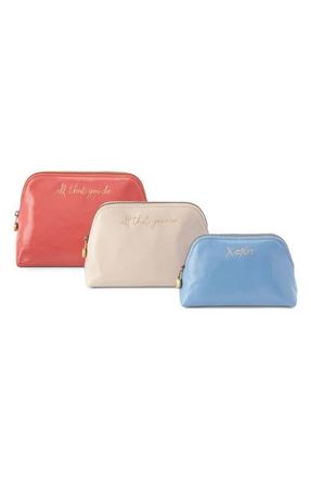 Hobo Set of 3 Leather Pouches in Pink Mirage at Nordstrom