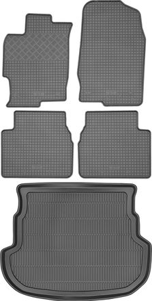 OEM Juego De Alfombrillas De Goma Para Coche Y Alfombrilla Para Maletero Para Mazda 6 I Kombi (2002-2007)