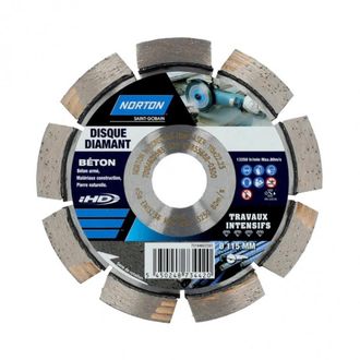 Norton Disco De Diamante Segmentado Intensivo Para Materiales De Construcci&oacute;n Diam115mm