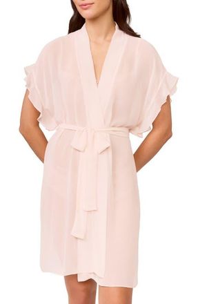 Rya Collection Paradise Chiffon Robe in Blush at Nordstrom, Size X-Small