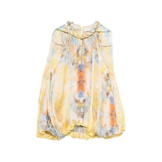 Zimmermann Alchemy Twist Billow Braided-neck Blouse