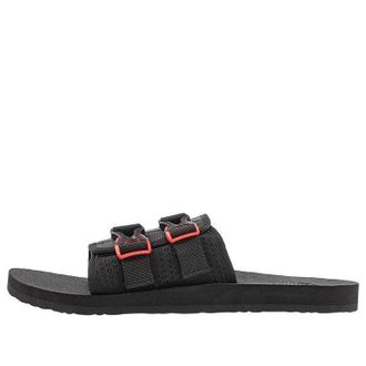 The North Face Trekking Base Camp Strap Slides Black Red 819V-IH7