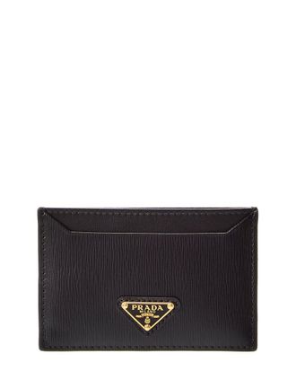 Prada Logo Leather Card Case