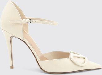 Valentino Garavani D&eacute;collet&eacute; Mary Jane VLogo in vernice con tacco alto