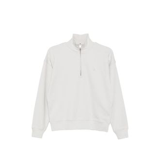 Maison Kitsun&eacute; Quarter-zip Fox-patch Sweatshirt
