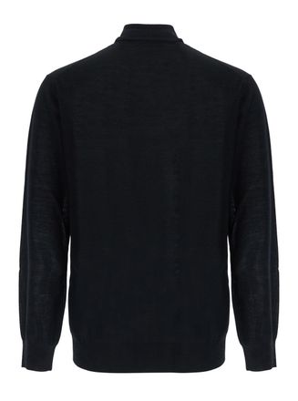KANGRA Extra Fine Merino Wool Turtleneck Sweater - Black